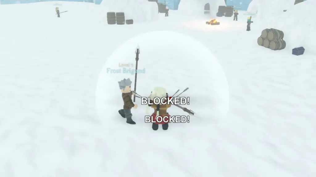 Bloccare un attacco nemico in Roblox Arcane Odyssey