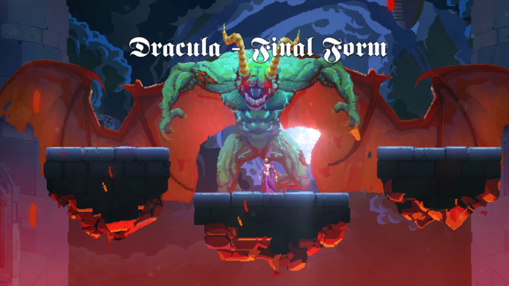 Forma finale di Dracula in Dead Cells DLC Return to Castlevania