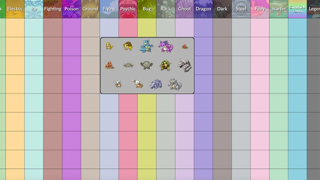screenshot del selezionatore-di-pokemon-preferiti-finali