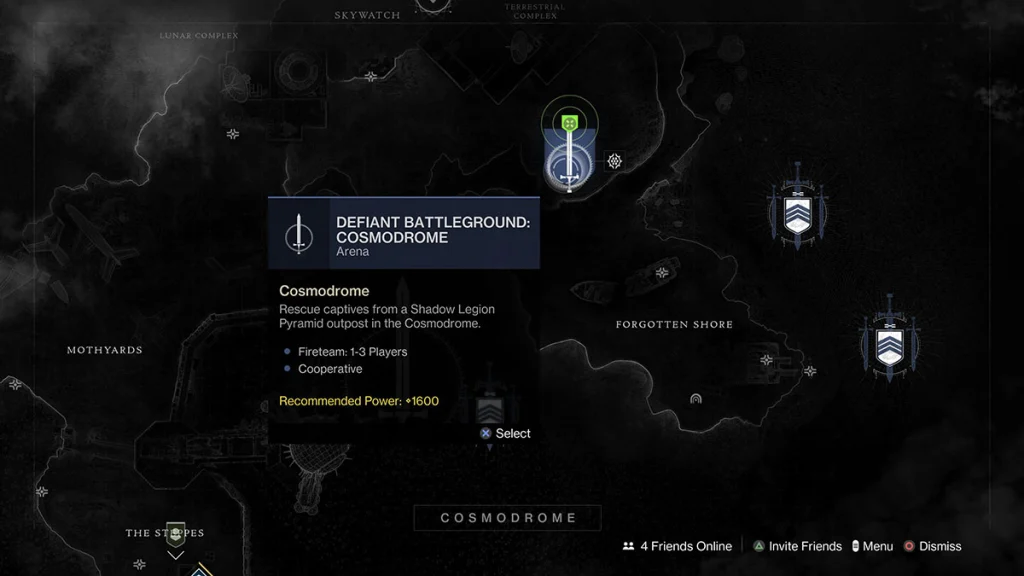 defiant-battleground-cosmodrome-attività-su-Cosmodrome-map-destino-2