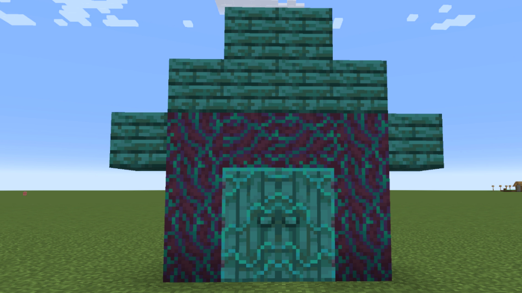 telaio della casa in legno deformato in Minecraft