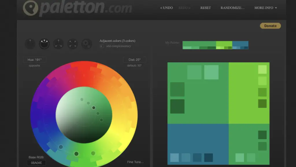 Utilizzo di Paletton per creare palette di blocchi di Minecraft