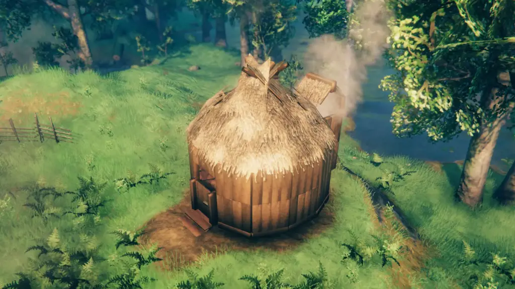 La capanna Greenhorn a Valheim Esterno