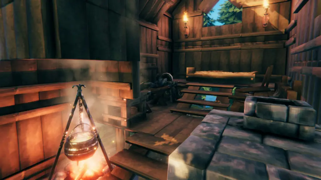 Il ranch sopraelevato nell'interno di Valheim
