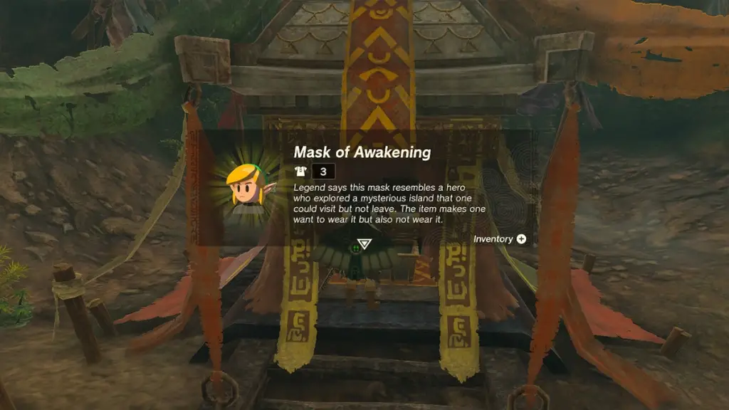 Maschera del risveglio di TotK Links