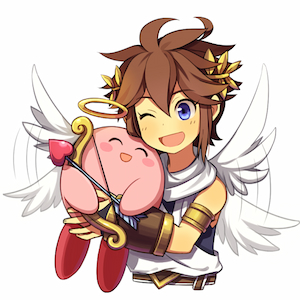 Kirby con l'aureola