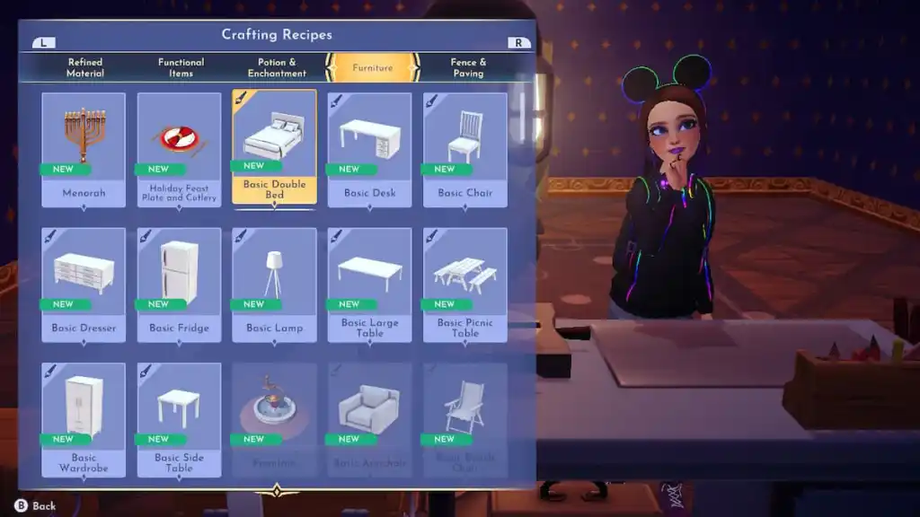 Oggetti personalizzati Disney Dreamlight Valley