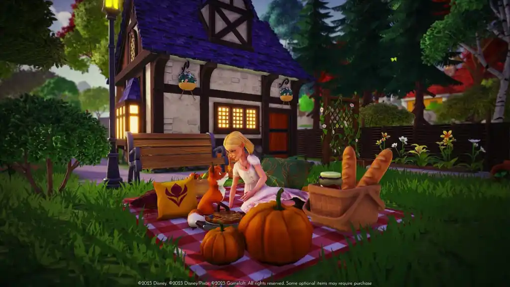 Disney Dreamlight Valley Purple cottage funzionante porta sul retro