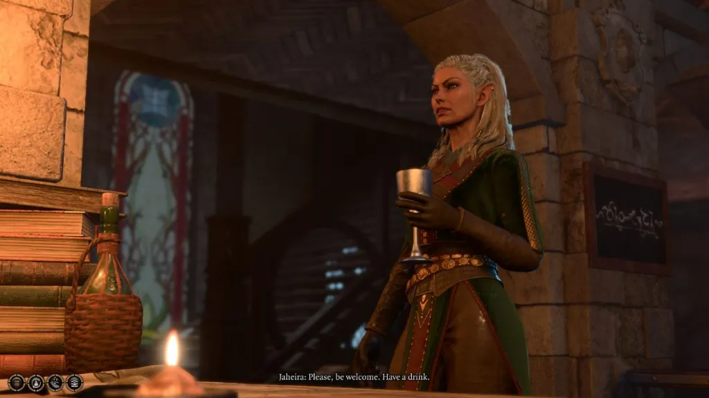 Accetta il vino di Jaheira in Baldur's Gate 3