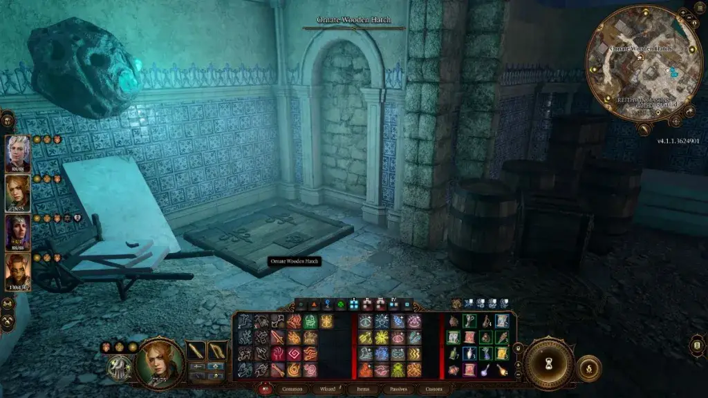 Botola di legno di Mason's Guild BG3