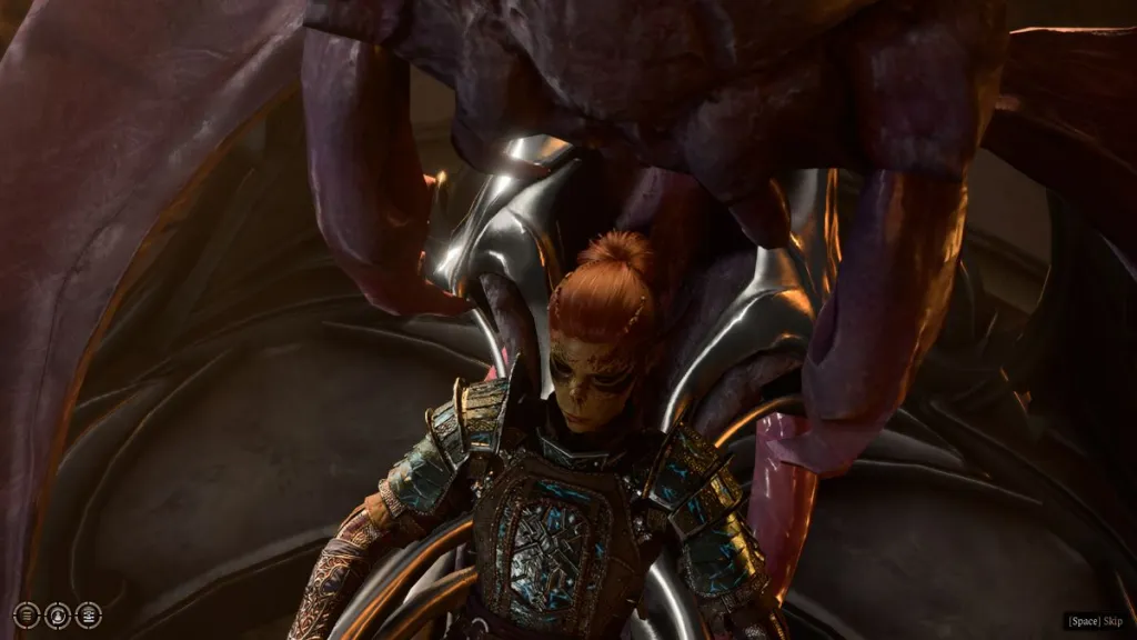 Lae'zel Usa il dispositivo Githyanki Zaith'isk in BG3