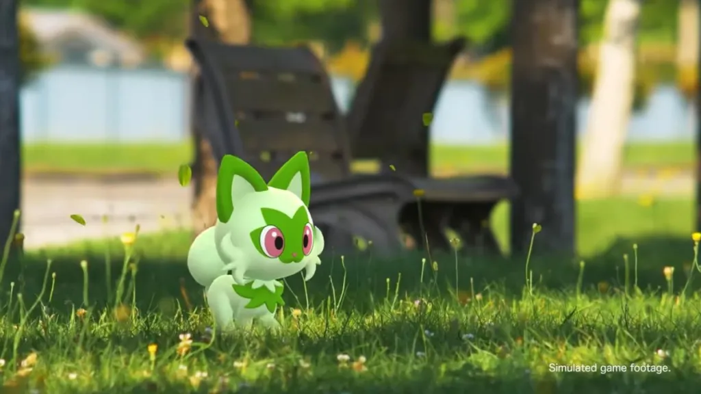 pokemon sprigatito va in un'avventura paldeana