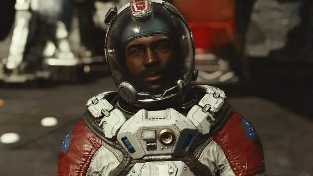 uomo nel campo stellare