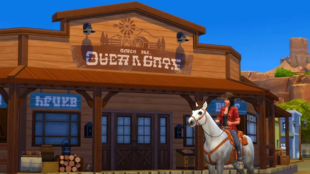 Negozio mercantile di pezzi e balle di Sims 4 Horse Ranch