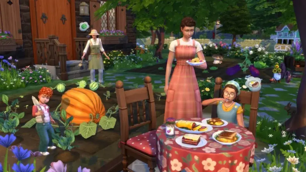 Scena di vita in cottage di The Sims 4
