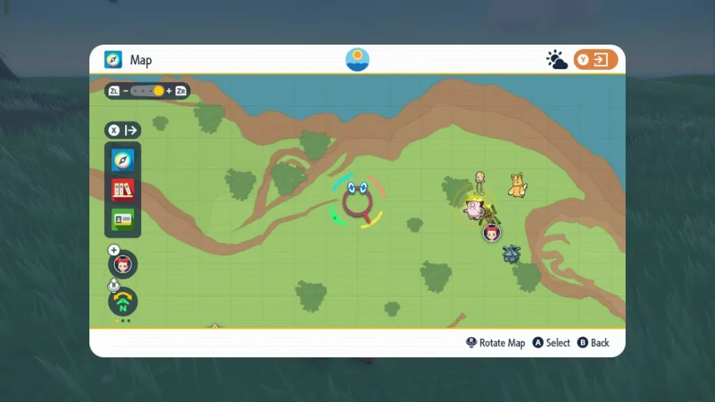 Mappa di Clefairy con Pokedex(1)