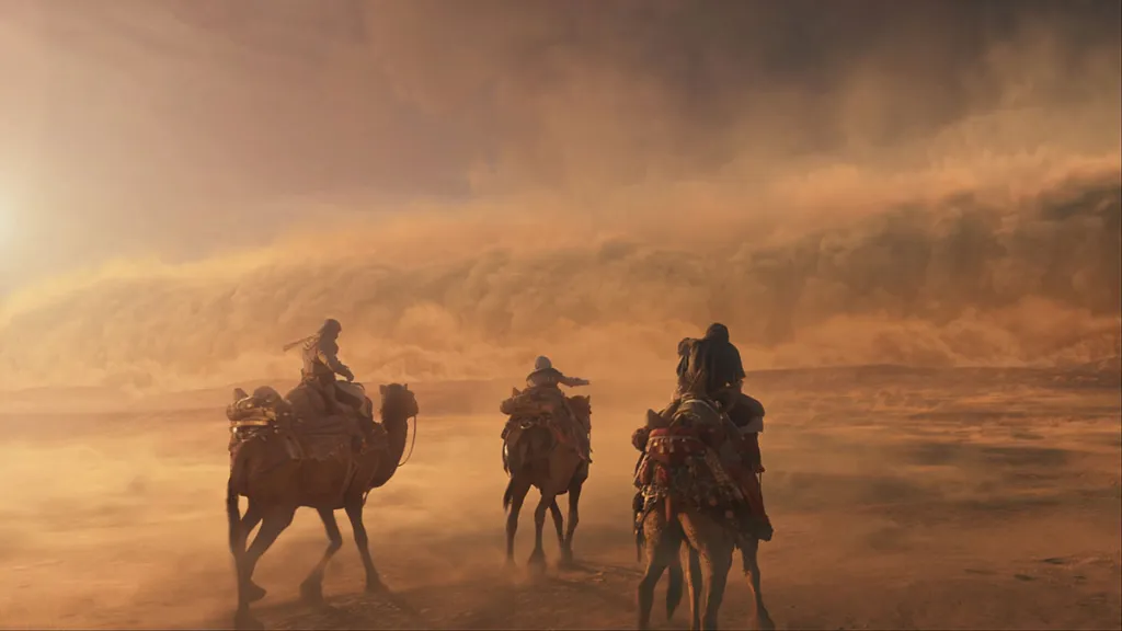 cammelli-che-cavalcano-nella-tempesta-di-polvere-in-assassins-creed-miraggio