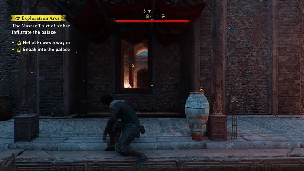 la scelta di intrufolarsi nel palazzo d'inverno di Assassins Creed Mirage