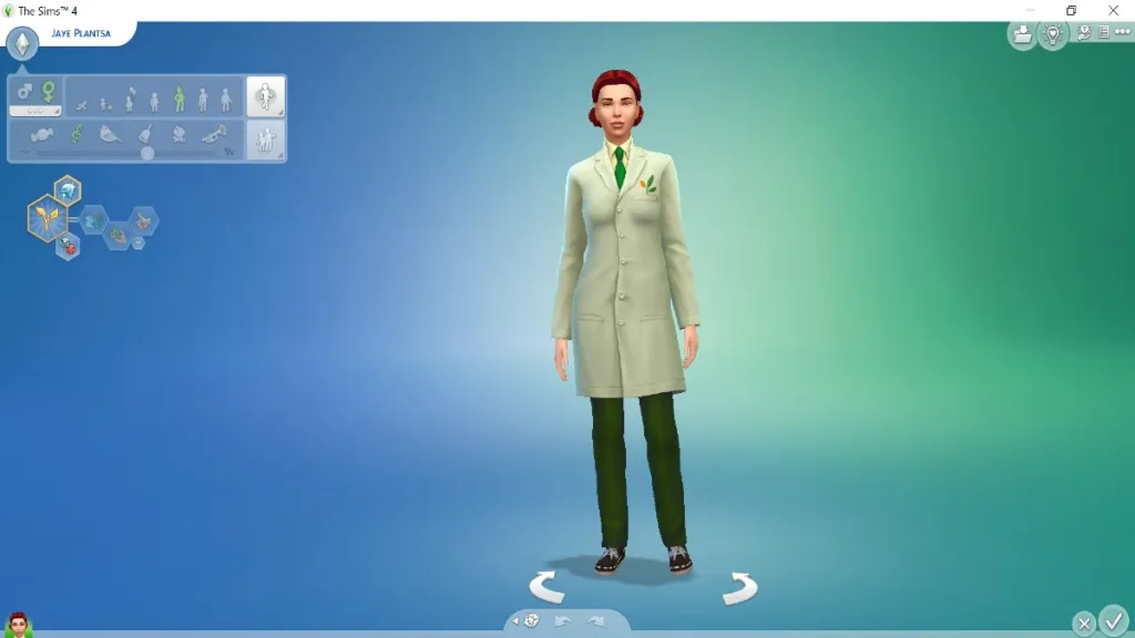 Cambio dell'abito della carriera di Sims 4