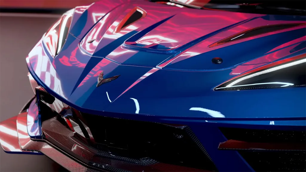 parte anteriore di un'auto in Forza Motorsport