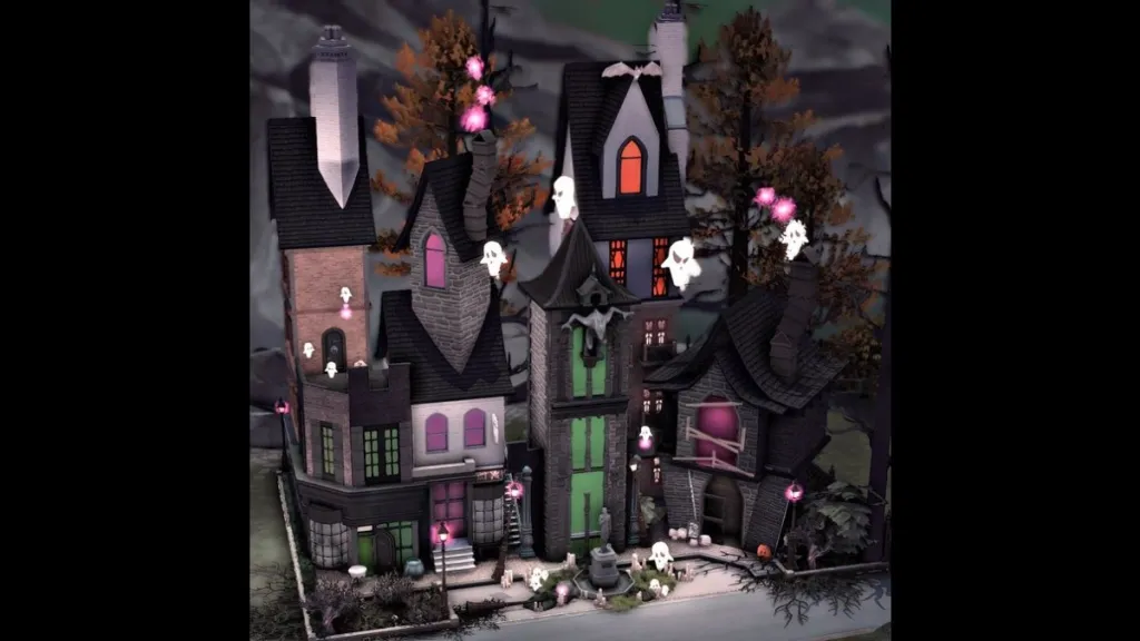 Spettrale villaggio di Halloween di @kqhartx