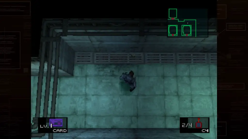 seconda parete da esplodere con C4 in Metal Gear Solid Master Collection vol 1