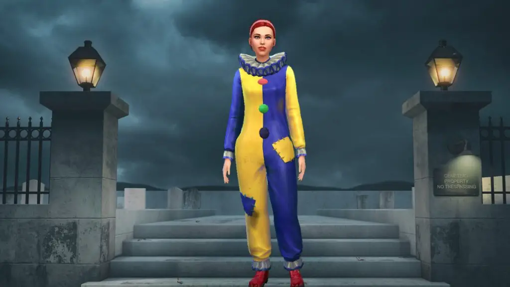 Costume da clown di Sims 4