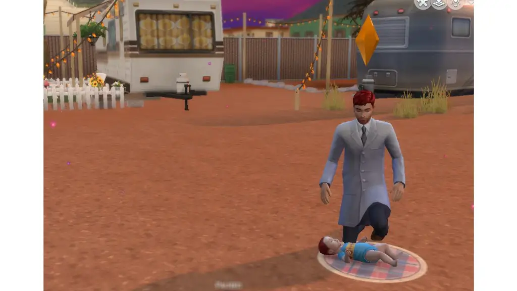 Bambino a terra Sims 4