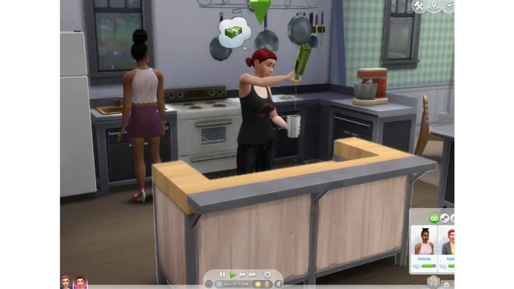 Preparare bevande Sims 4