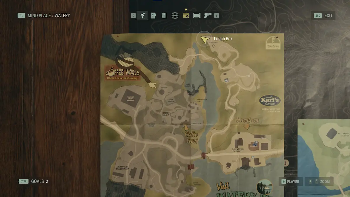 Luogo del pranzo al sacco a Watery-in-Alan-Wake-2