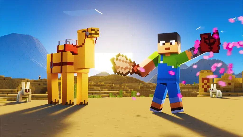 Minecraft-persona-e-cavallo