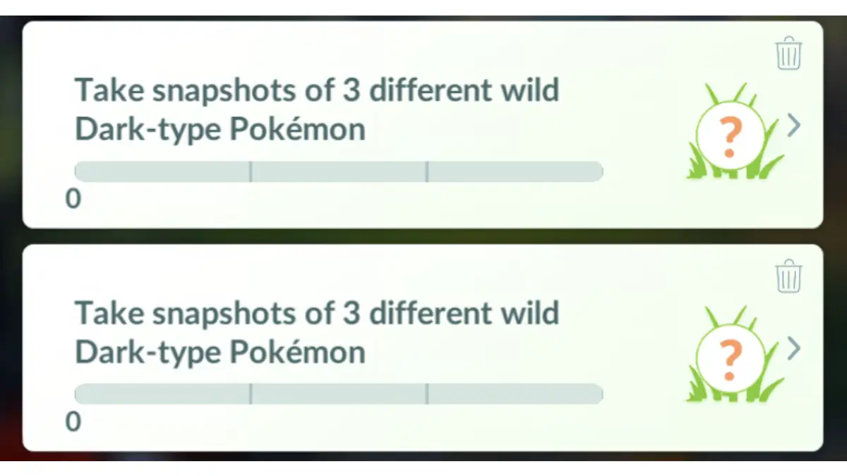 Compiti di ricerca Pokemon Go
