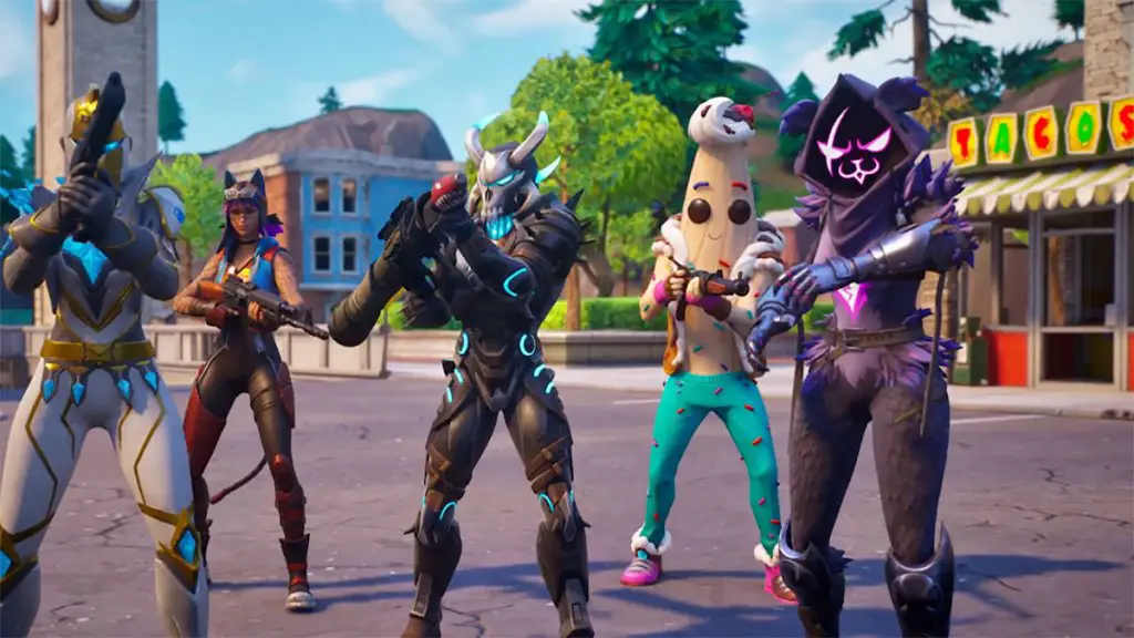 Schermata del trailer di Fortnite e teaser