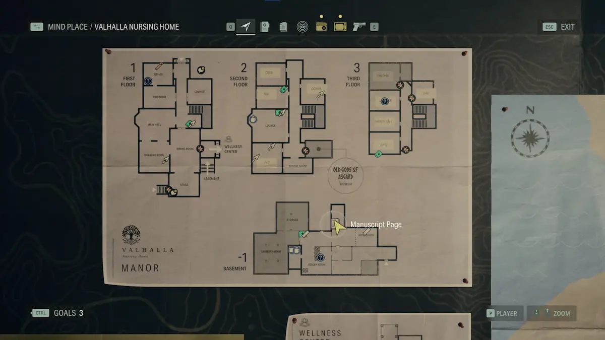Posizione-della-pagina-manoscritta-9-a-Bright-Falls-in-Alan-Wake-2
