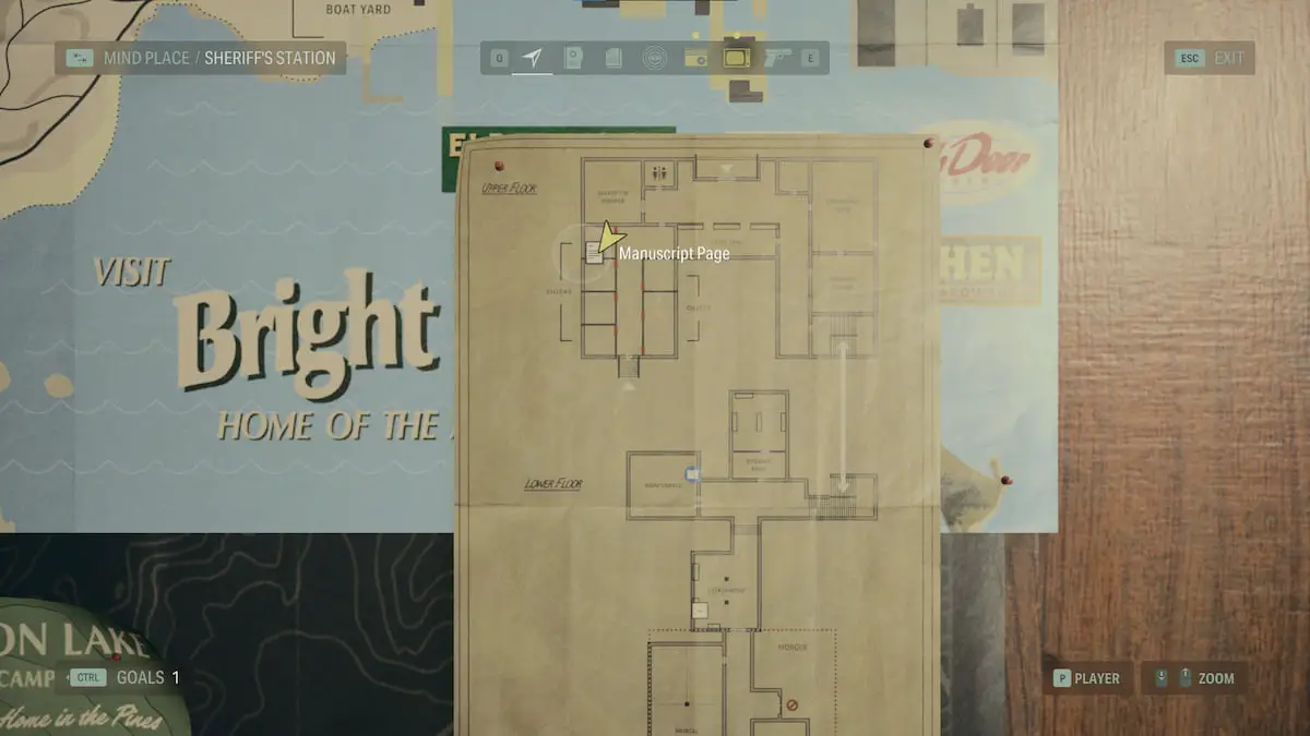 Posizione-della-pagina-manoscritta-15-a-Bright-Falls-in-Alan-Wake-2