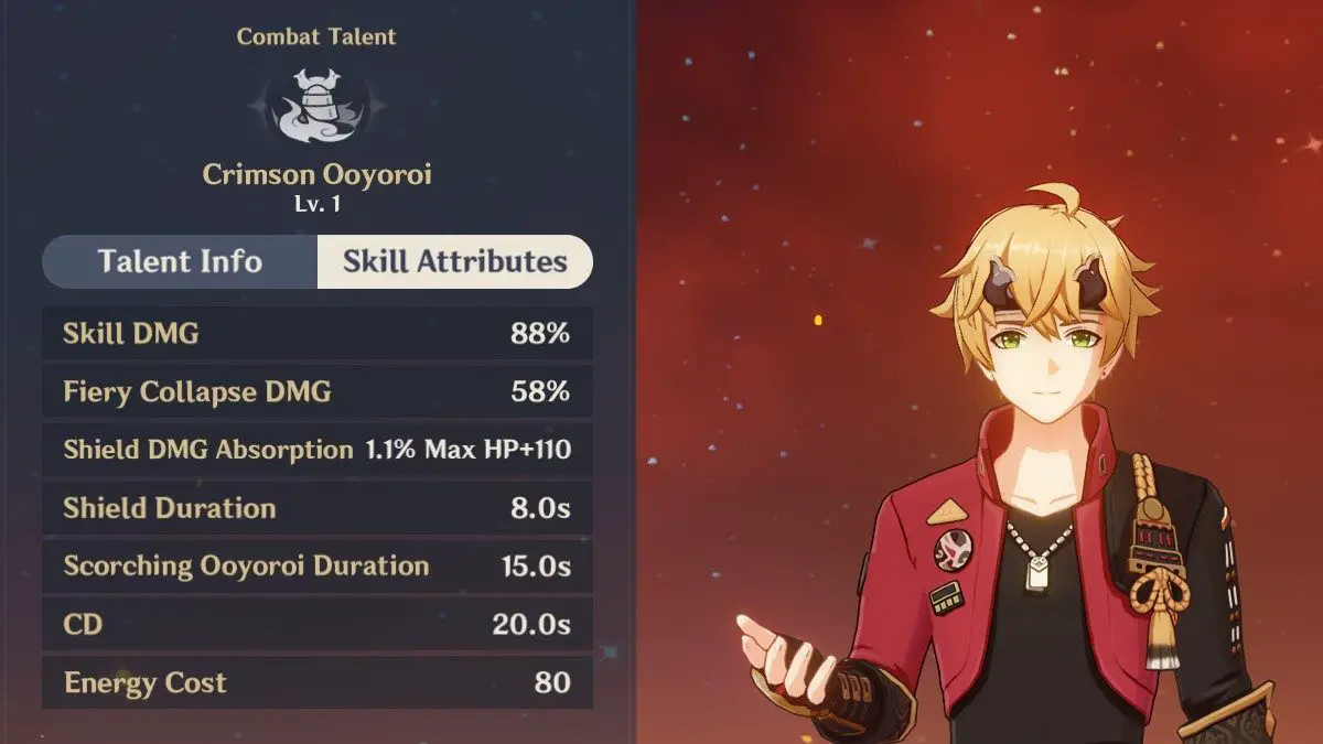Genshin Impact Thoma talenti