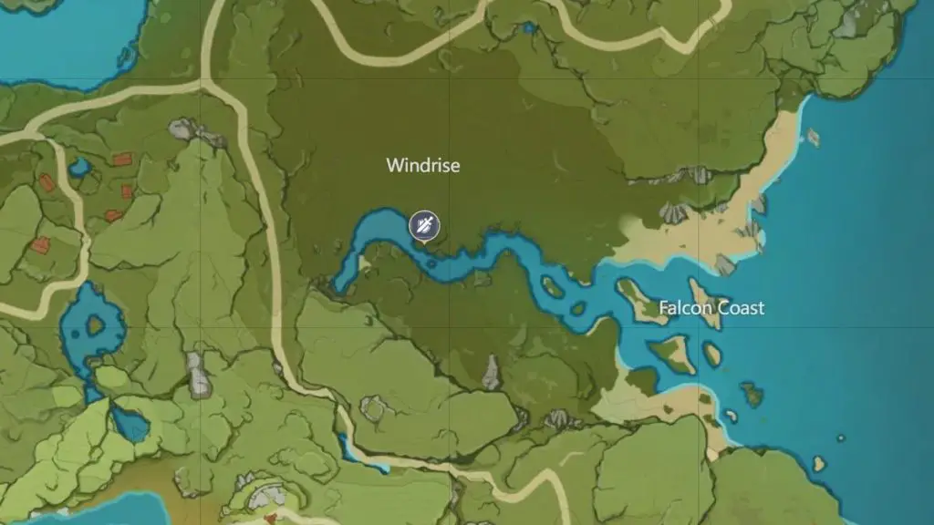 Mappa Genshin Impact Windrise