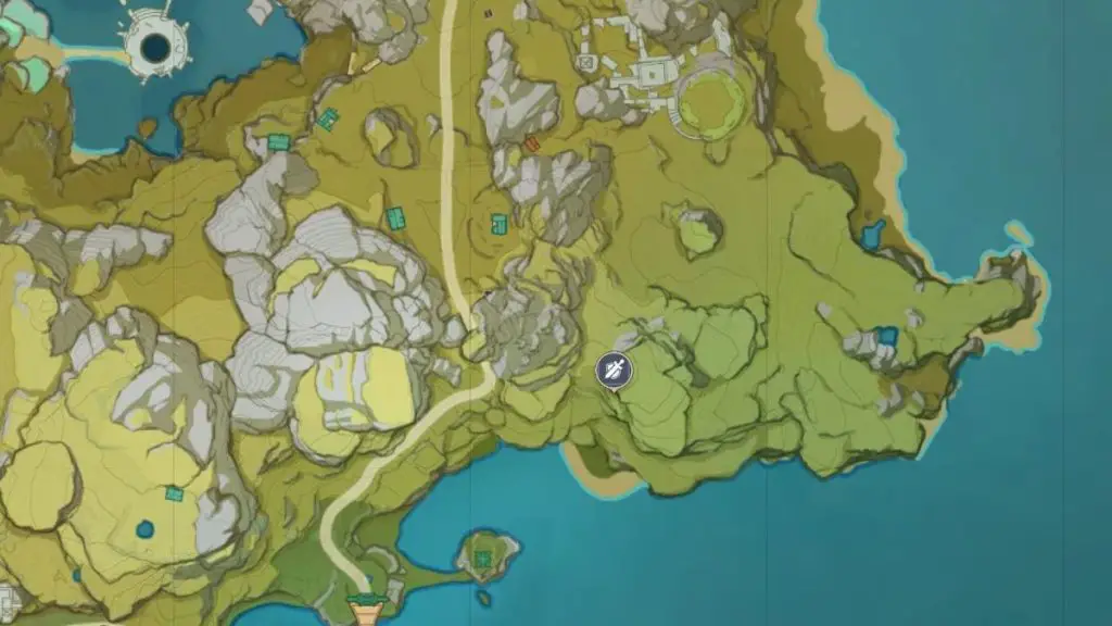 Mappa del Mare di nuvole di Genshin Impact