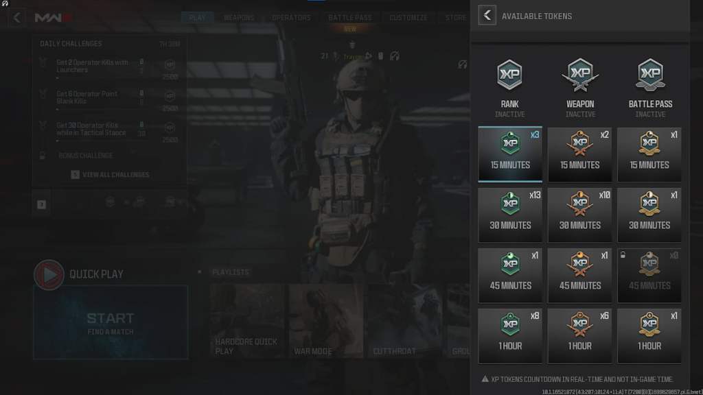 Come risolvere i token XP bloccati in Modern Warfare 3