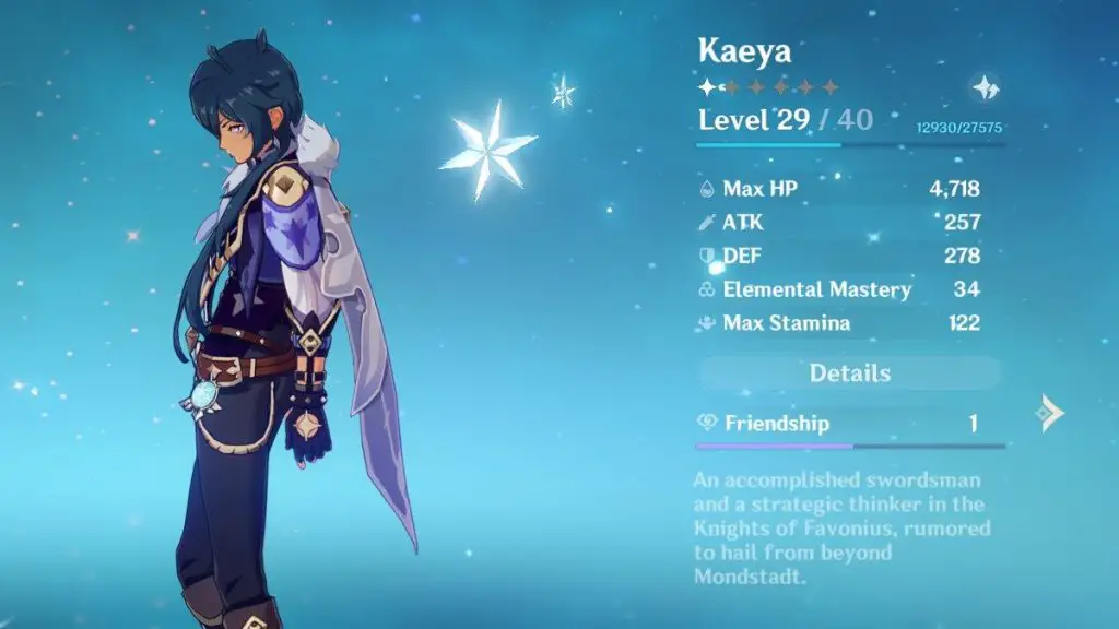 Livelli dei personaggi di Genshin Impact