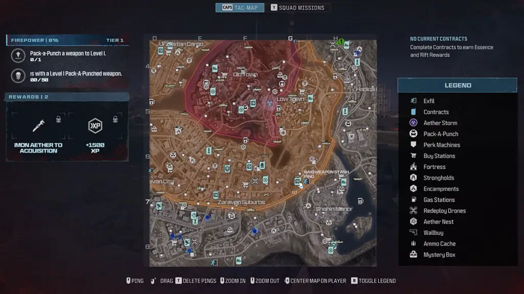 Mappa dei contratti di Call of Duty Modern Warfare 3