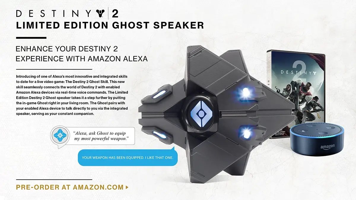 Elenco Amazon dell'altoparlante fantasma di Destiny 2