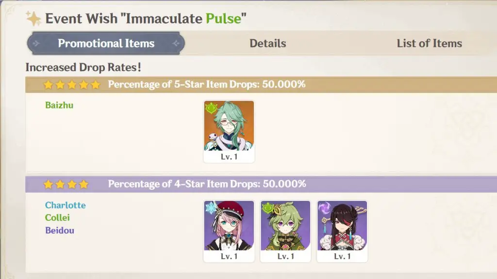 Tassi di dop dei personaggi di Genshin Impact