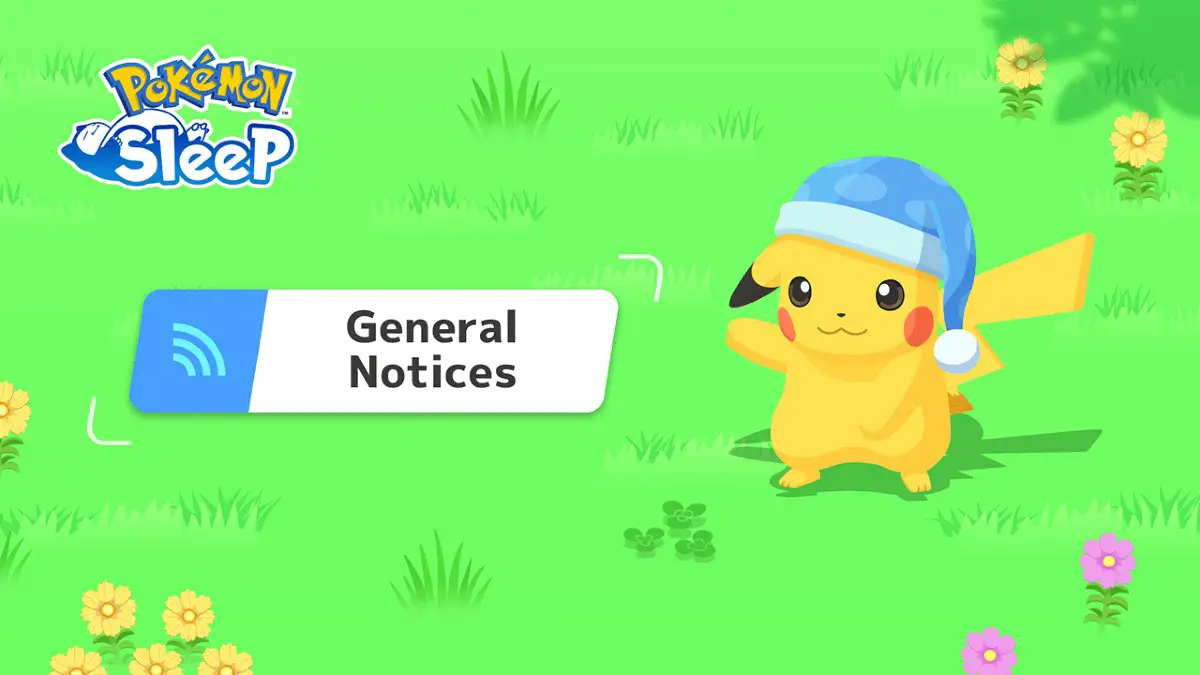Avvisi generali su Pokemon Sleep