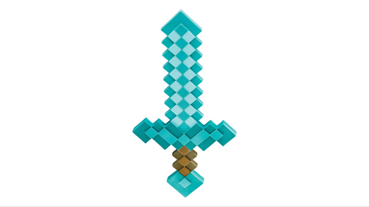 Accessorio spada di diamante Minecraft