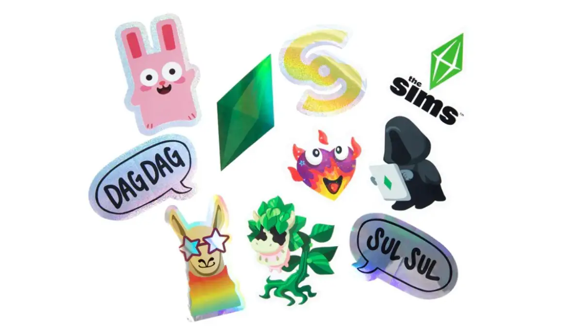 Gli adesivi di The Sims