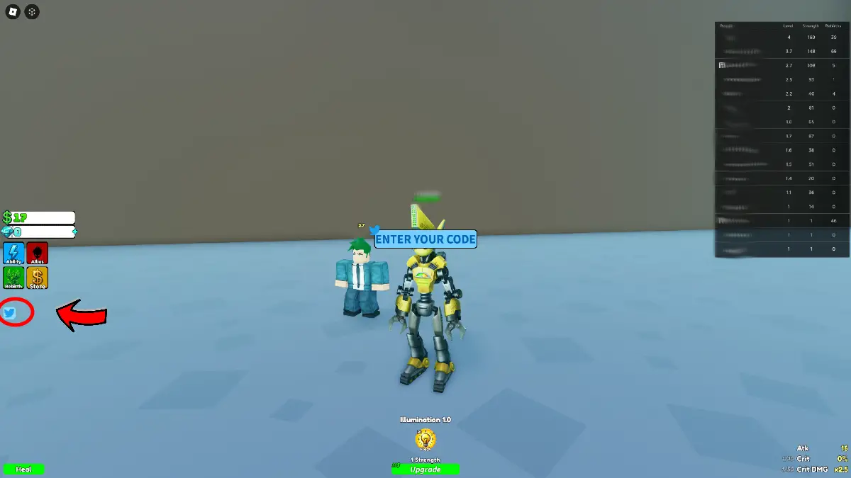 Casella di codice del simulatore straordinario Roblox