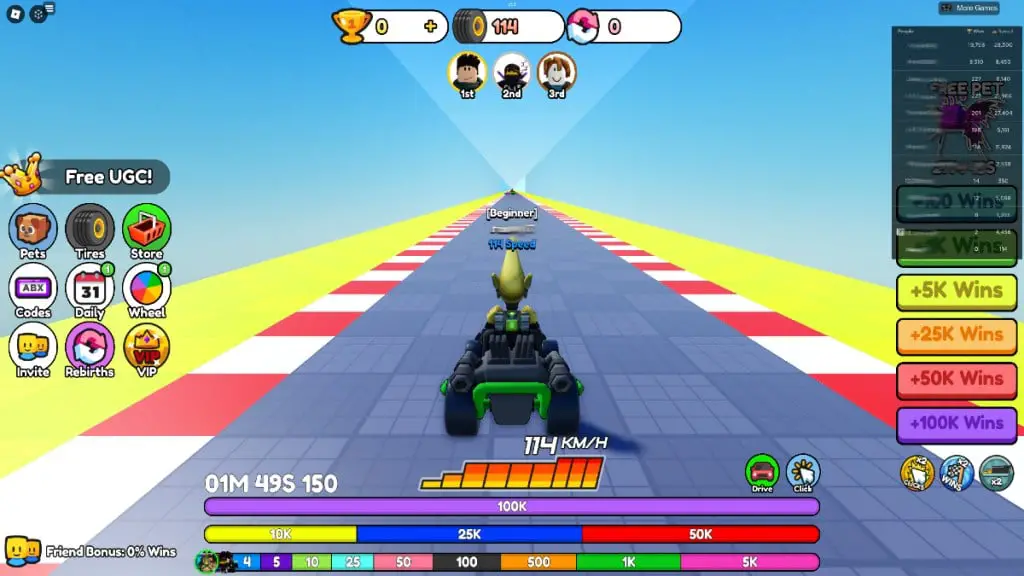 Roblox Go-Kart Race Clicker Gameplay