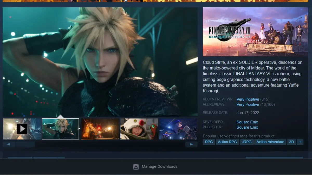 Remake di Final Fantasy 7