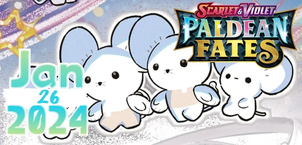 Pokemon TCG Paldean Fates Data di rilascio Maushold Collector Tin
